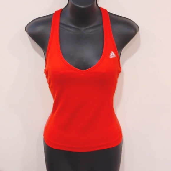 Adidas Bright Coral Racer Back Compression Tank- Sz. Sm - Picture 6 of 6